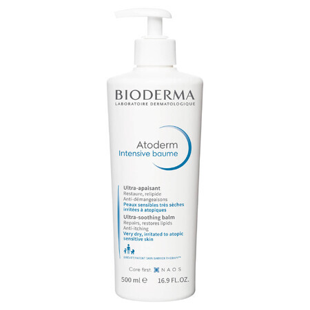 Balsamo emolliente lenitivo Bioderma Atoderm Intensive Baume, pelle secca e atopica, 500 ml, Naos