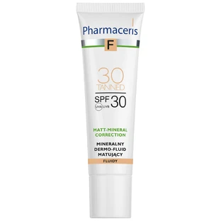 Pharmaceris F Matt-Mineral-Correction, mattifying mineral dermo-fluid, 30 Tanned, SPF 30, 30 ml