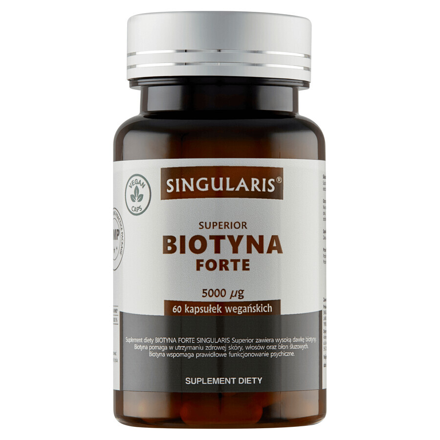 Singularis Superior Biotin Forte 5000 µg, 60 vegan capsules