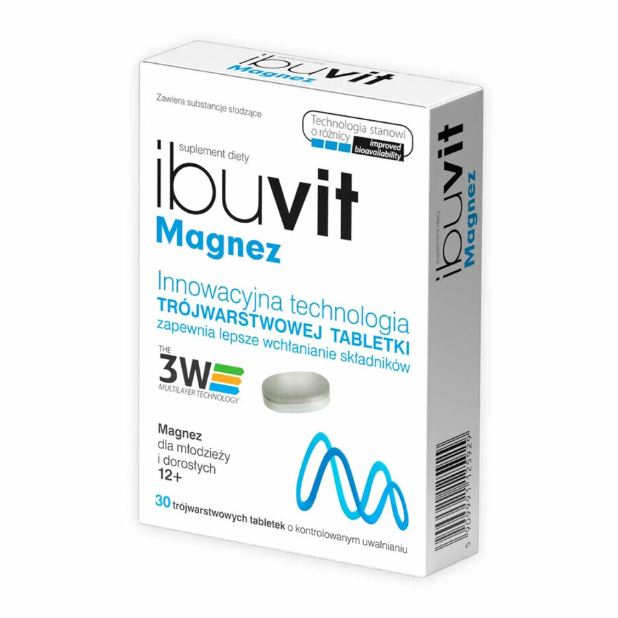 Ibuvit Magnesium, 30 Tabletten.