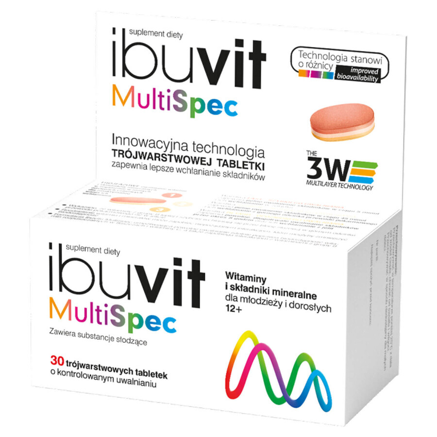 Nahrungsergänzungsmittel Ibuvit MultiSpec, 30 Tabletten