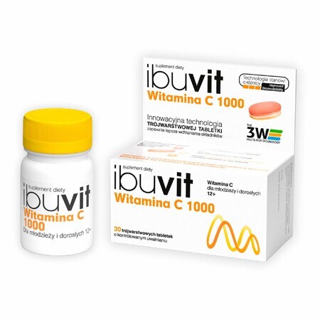 Ibuvit Vitamin C 1000, 30 Tabletten - Langfristig gültig!