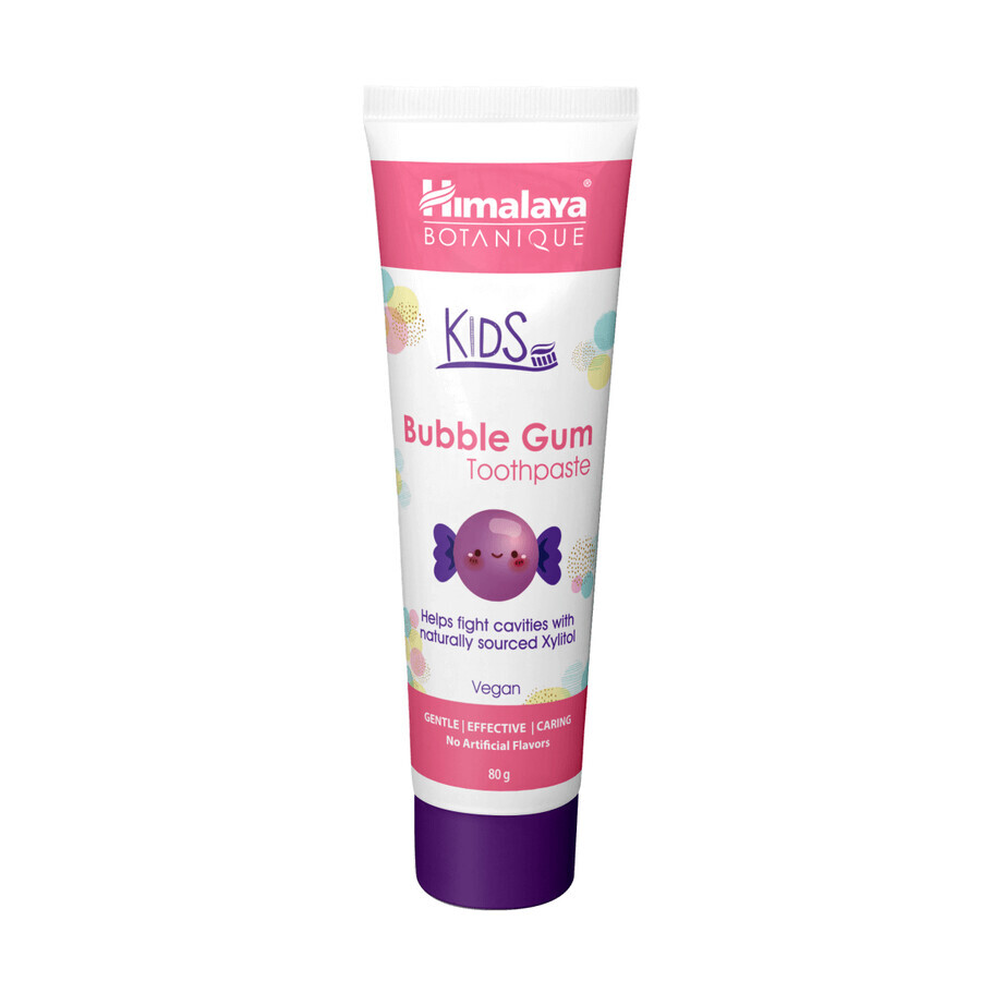 Himalaya, Botanique Kids, Bubble Gum, Kinderzahnpasta, 80g - Langfristig!