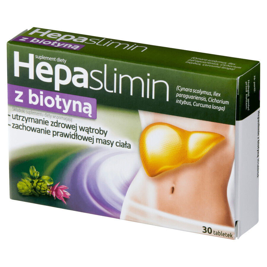 Hepaslimin mit Biotin, 30 Tabletten