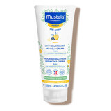 Mustela Bebe Enfant, lapte de corp hrănitor, cu Cold Cream și ceară de albine bio, de la naștere, piele uscată, 200 ml