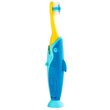 Elgydium Pocket Kids Shark, brosse à dents enfant, voyage, 2-6 ans, 1 pièce