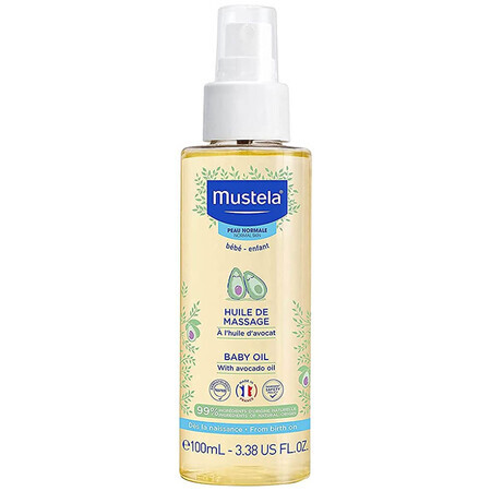 Mustela Bebe Enfant, aceite de masaje para bebés, 100 ml