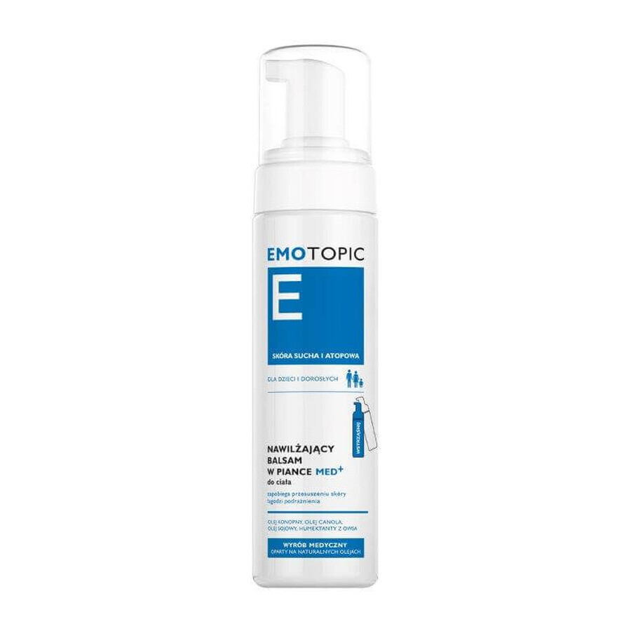 Emotopic, med+ moisturizing foam lotion for the body, 200 ml