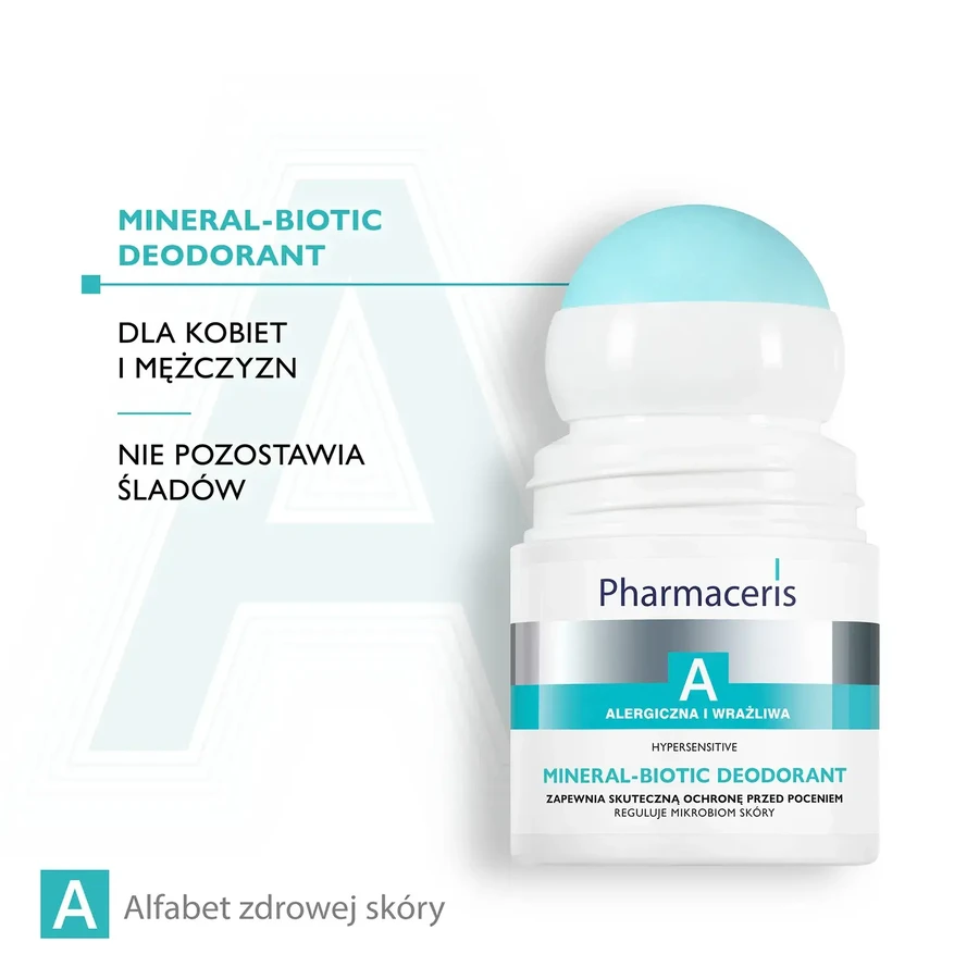 Pharmaceris A Hypersensitive Mineral Biotic, deodorant roll-on, 50 ml