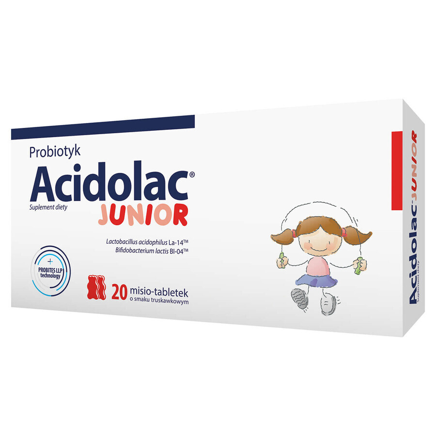 Acidolac Junior Erdbeer-Geschmack, 20 Tabletten