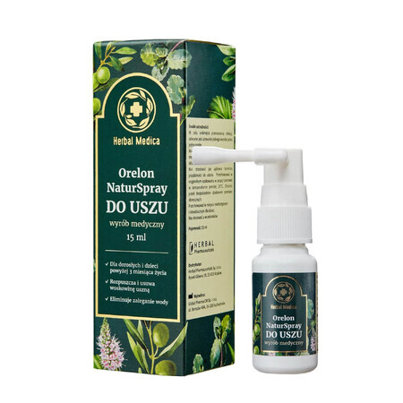 Herbal Medica Orelon NaturSpray für Ohren, für Erwachsene und Kinder nach 3 Monaten, 15 ml