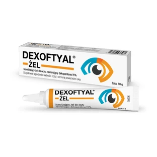 Dexoftyal, vochtinbrengende ooggel met dexpanthenol 5%, 10 g
