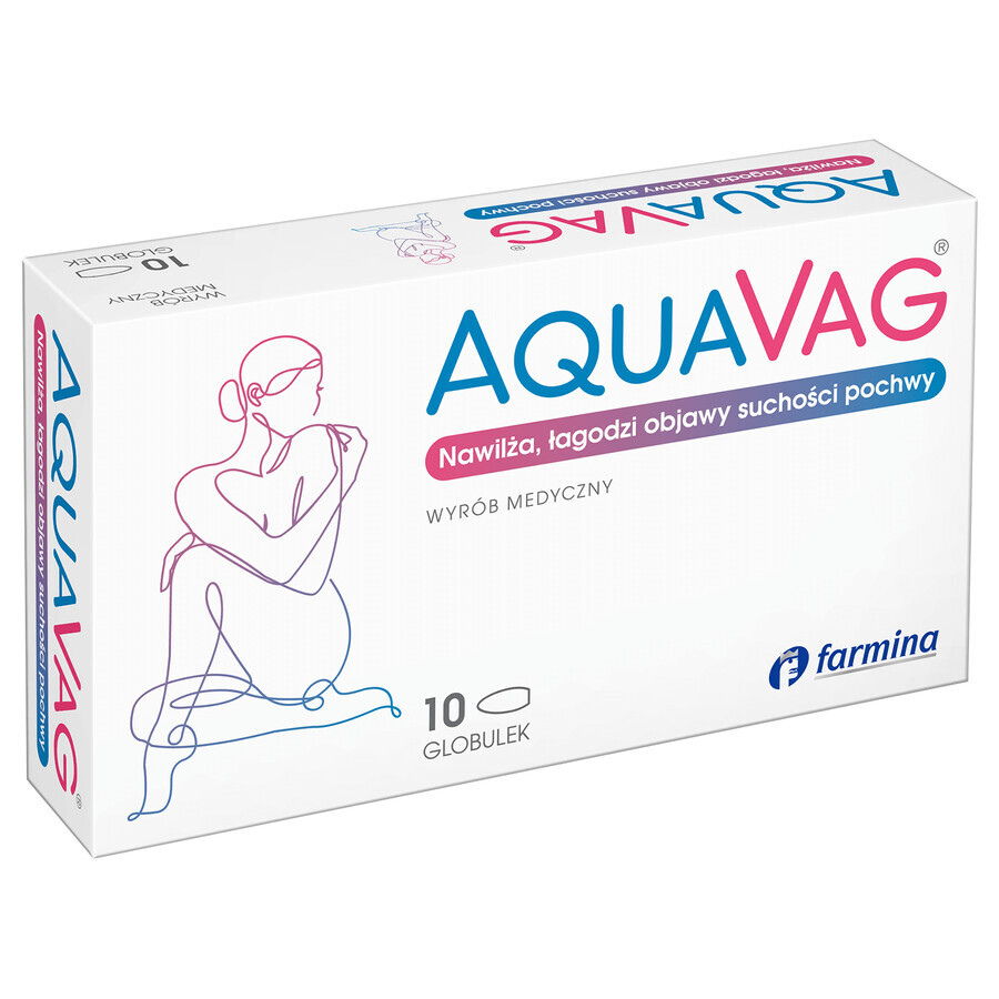 AquaVag, glóbulos vaginales, 10 unidades