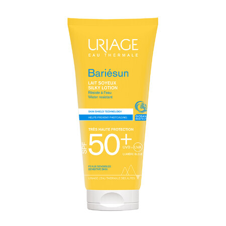 Uriage Bariesun, lapte mătăsos, piele sensibilă, SPF 50+, 100 ml