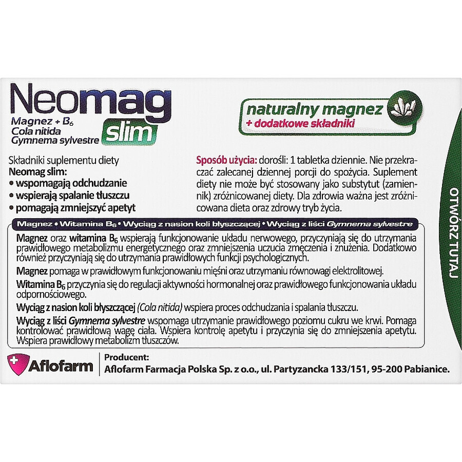 NeoMag Slim, 50 tablets