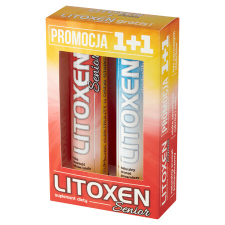 Litoxen Duo Pack  40 Brausetabletten für Senioren, Vitamin C  amp; Zink Ergänzung, Immunsystem Unterstützung.