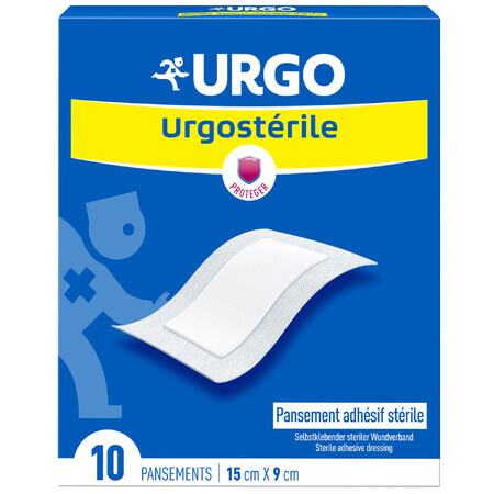 Urgo Urgosteriel, steriel, zelfklevend verband, 10 cm x 15 cm, 10 stuks