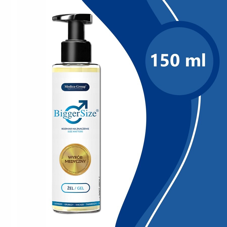 Medica-Group Bigger Size, gel pentru mărirea și îngroșarea penisului, 150 ml