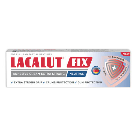 Lacalut Fix Neutral Haftcreme, 40 g, Theiss Naturwaren