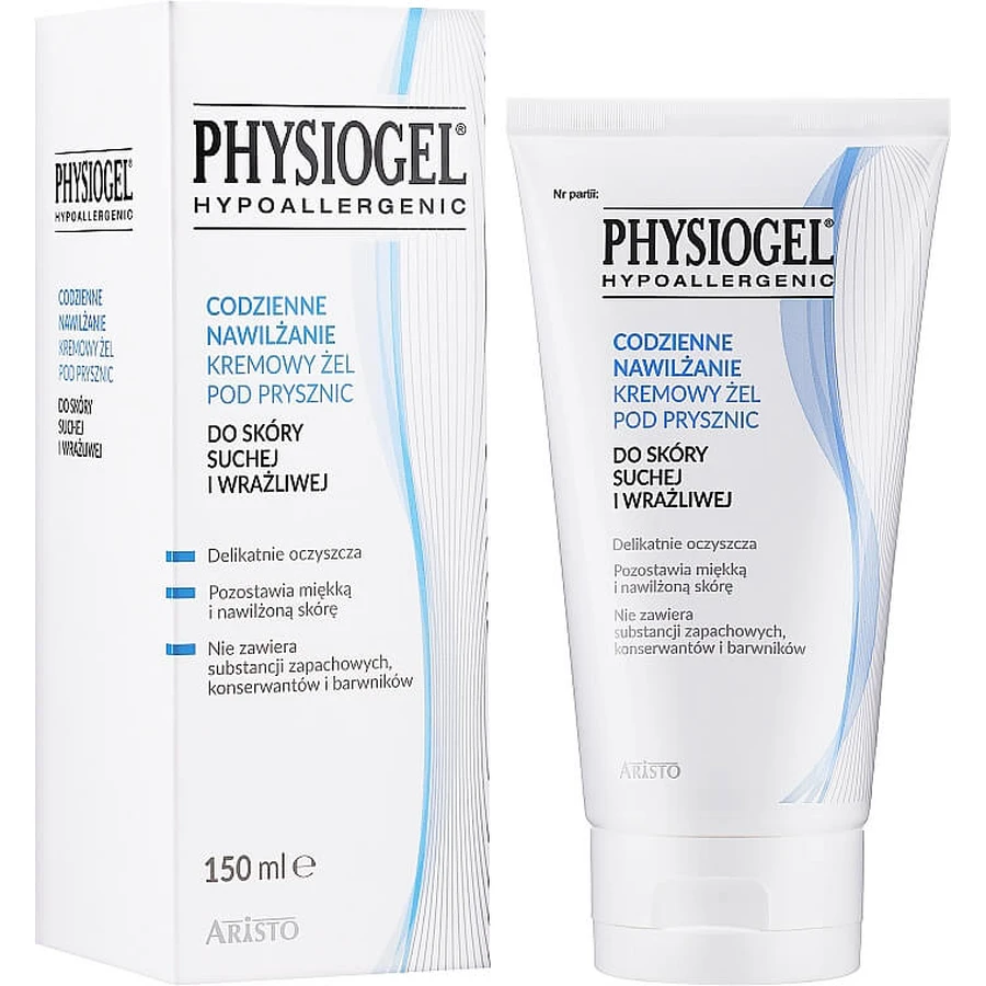 Physiogel Daily Moisturizing, creamy shower gel, dry and sensitive skin, 150 ml