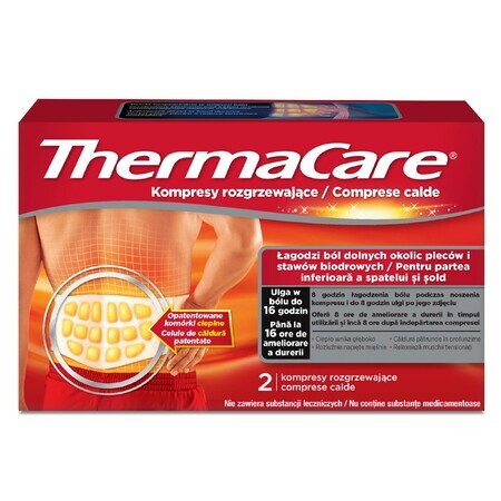 ThermaCare, comprese de încălzire pentru spate și șolduri, 2 bucăți