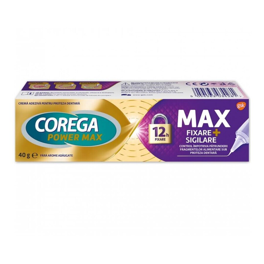 Corega Max Seal Prothesen-Haftcreme, 40 g, Gsk