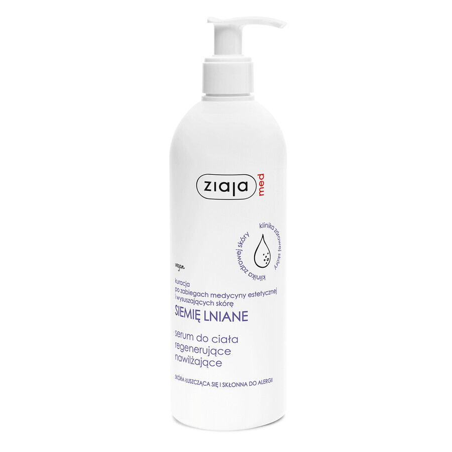 Ziaja MED Bio Naturkosmetik Vegan Körperserum mit Leinsamen 400 ml