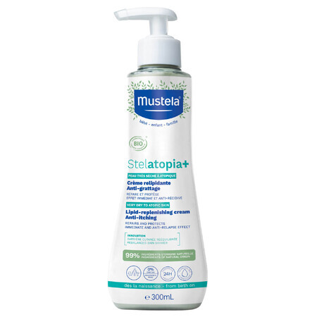 Mustela Stelatopia+, rückfettende Creme, 300 ml