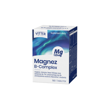 Magnez B-Komplex Vital Blau, 50 Tabletten