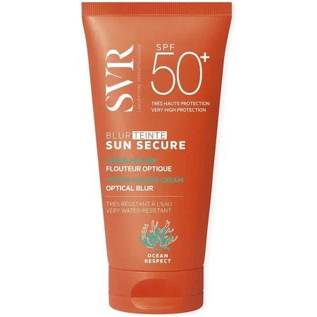 Crema Colorata Schiarente SVR Sun Secure con Filtro Solare SPF 50+, 50 ml