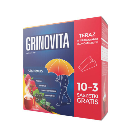 Grinovita, 10 pliculețe + 3 pliculețe gratuite