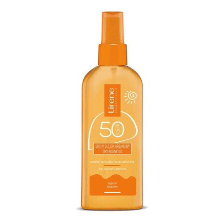 Lirene Sun, dry protective oil, argan, SPF 50, 150 ml