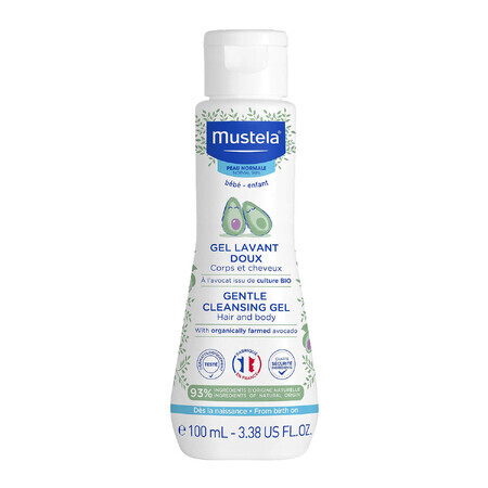 Set Mustela Sun Baby în vacanță, lapte de protecție solară, SPF 50+, 40 ml + gel de spălare, 100 ml