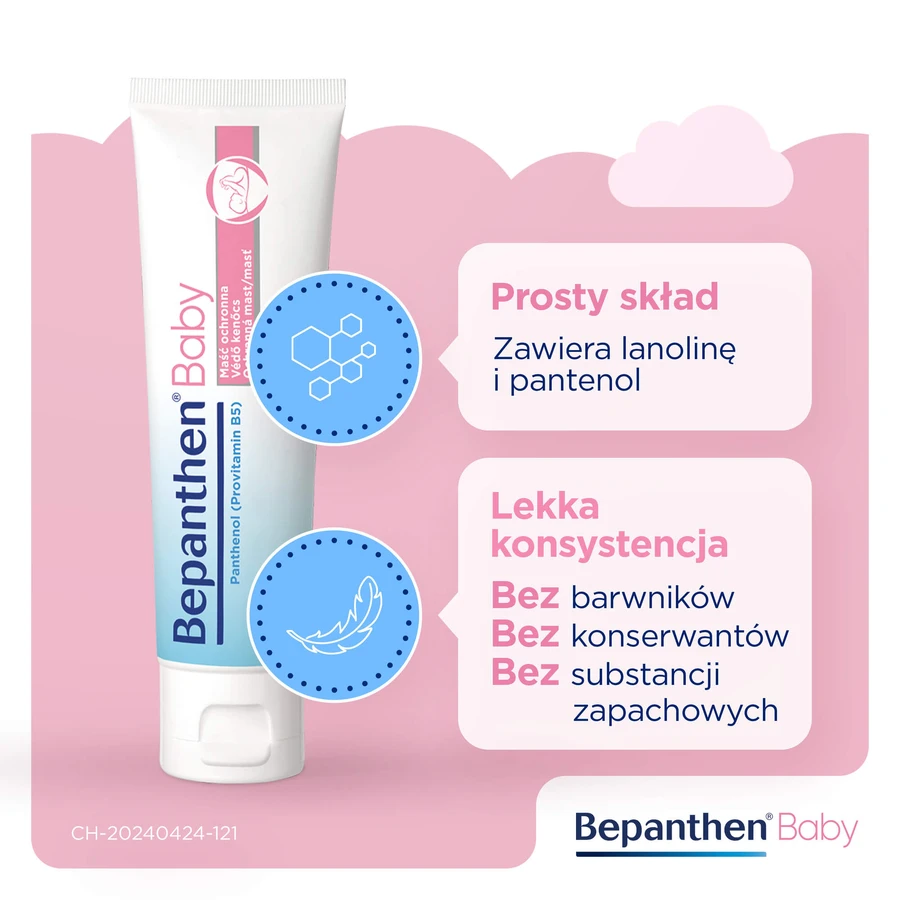 Bepanthen Baby, luieruitslagzalf voor baby's, 30 g VERONTREINIGDE VERPAKKING