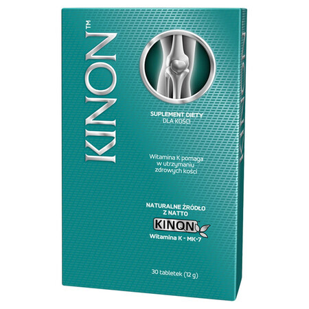 Kinon, vitamina K2-MK7 da natto 75 μg, 30 compresse DATA SCORTA