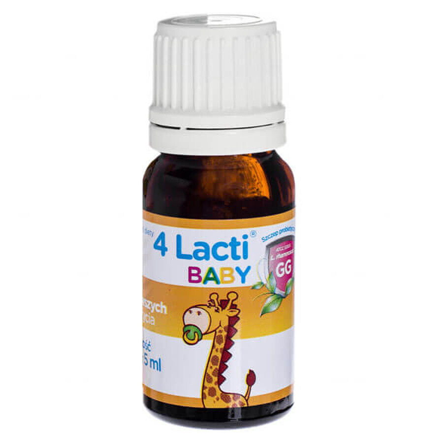 4 Lacti Baby ab den ersten Lebenstagen, Tropfen, 5 ml VERUNREINIGTE VERPACKUNG