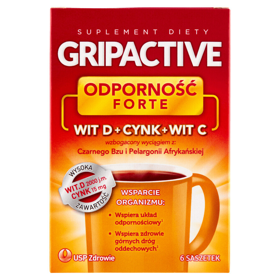 Gripactive Immunität Forte, 6 Beutel SHORT DATE