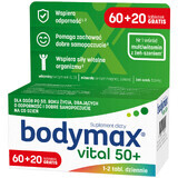 Bodymax Vital 50+, 60 Tabletten + 20 Tabletten gratis VERUNREINIGTE VERPACKUNG