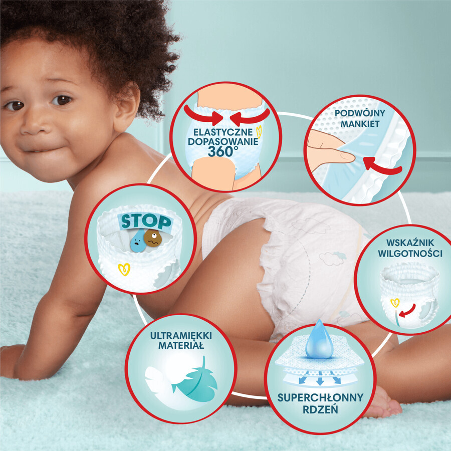 Pampers Premium Care Pants, luiers, maat 4, 9-15 kg, 114 stuks GEDECORISEERDE VERPAKKING