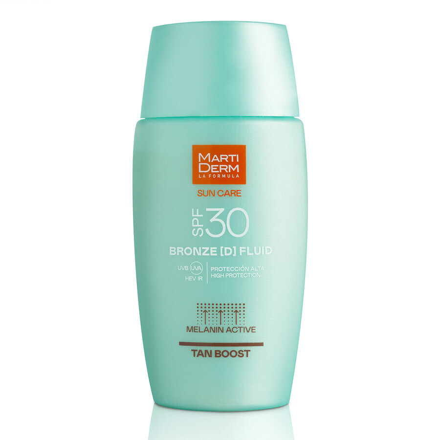 MartiDerm Sun Care Bronze D, gezichtsvloeistof met zonnebrand SPF 30, 50 ml DEFECTED PACKAGING