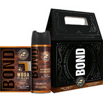 Bond Tobacco, Whisky and Cedar Set, Aftershave, 100 ml + Deodorant, 150 ml DEKORIERTE VERPACKUNG