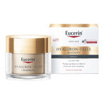 Eucerin Hyaluron Filler + Elasticity, straffende Anti-Falten-Nachtcreme mit Thiamidol, 50 ml