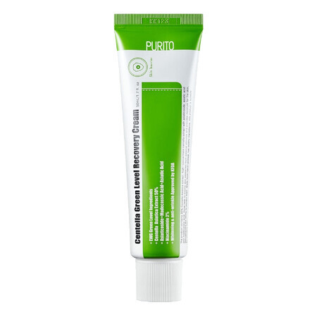 Purito Centella Crema Recuperadora Nivel Verde, crema regeneradora con Centella Asiática, 50 ml