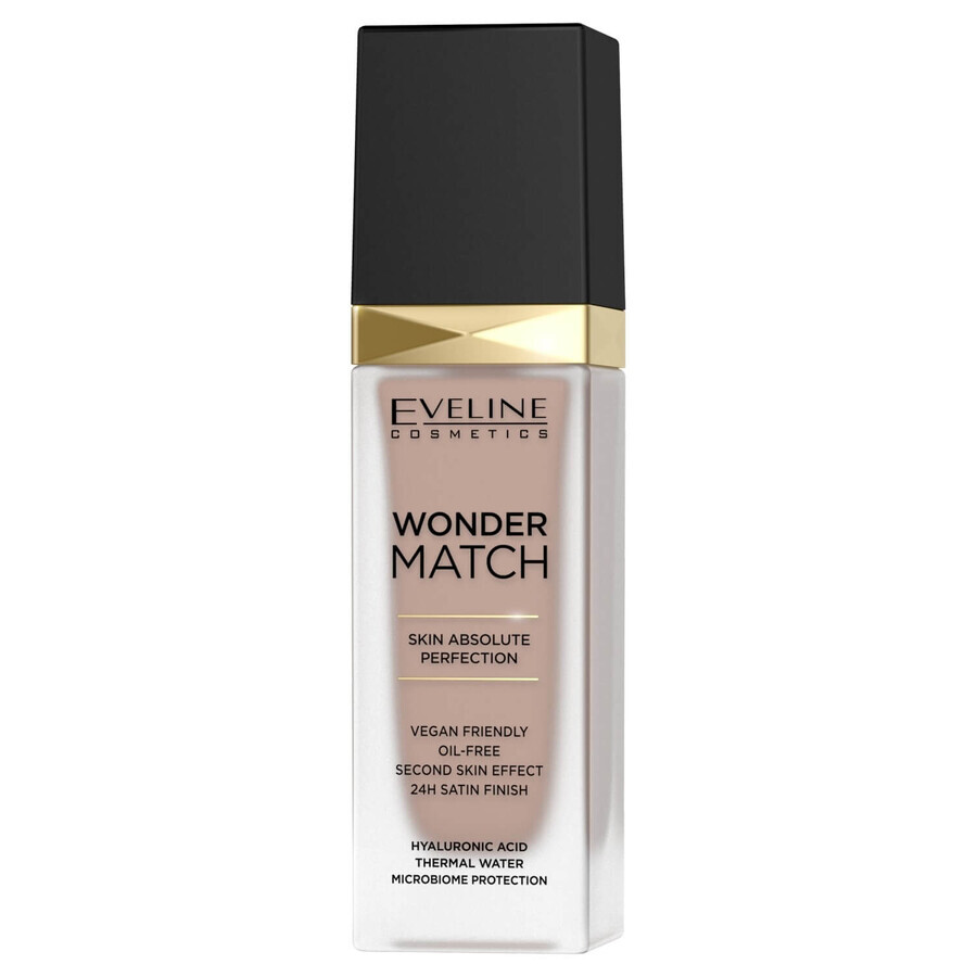 Eveline Cosmetics Wonder Match, luxuriöse passende Grundierung, Nr. 45 Honig, 30 ml