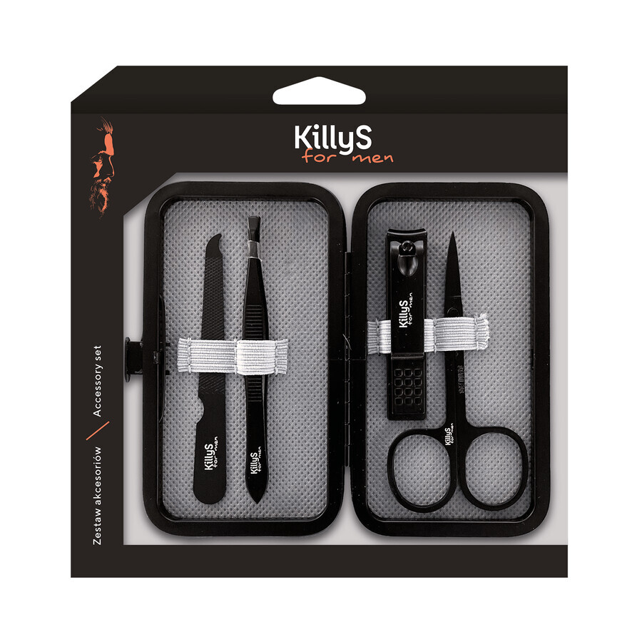 KillyS For Men, set d'accessoires pour les ongles et les sourcils