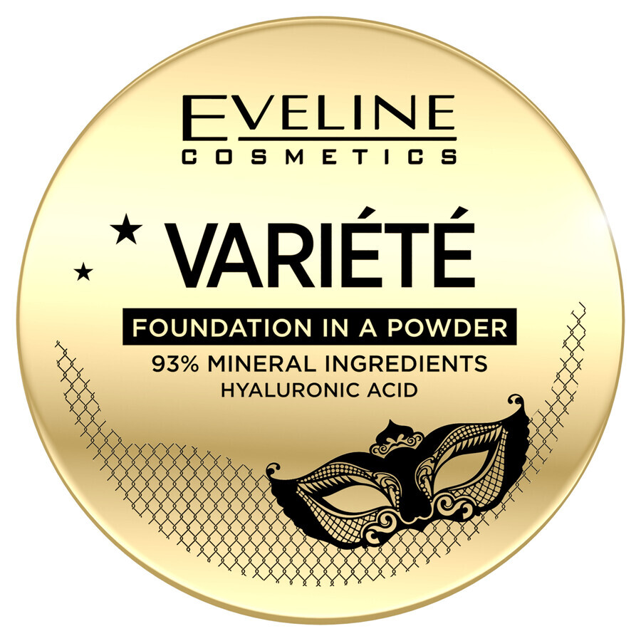 Eveline Cosmetics Variete, mineral powder foundation, no. 02 natural, 8 g