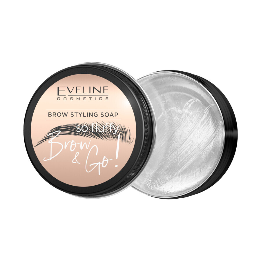 Eveline Cosmetics Brow &amp; Go, wenkbrauw styling zeep, 25 g