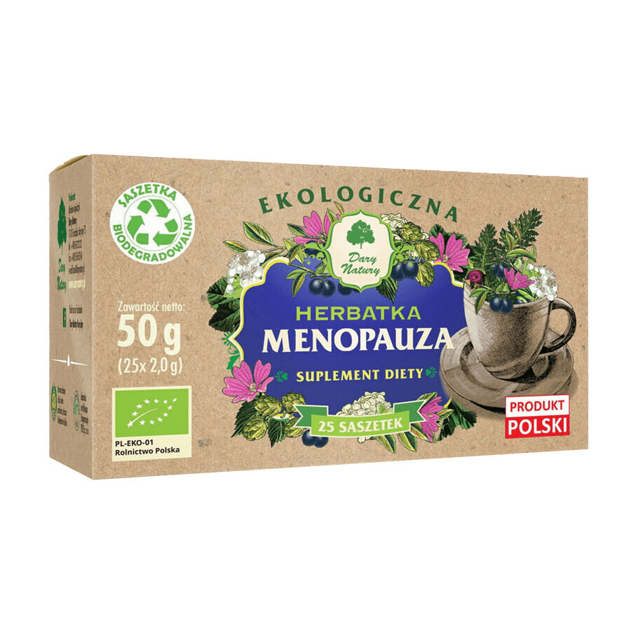 Dary Natury Menopauză, ceai organic, 2 g x 25 pliculețe