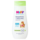 HiPP Babysanft, Haarpflege Shampoo und Spülung, ab Tag 1, 200 ml