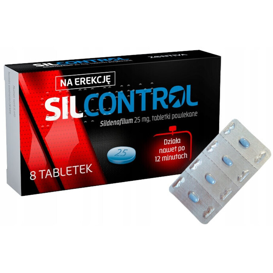 Silcontrol 25 mg, 8 comprimidos